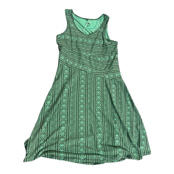 Prana Dresses & Skirts - Prana Amelie Green Lace Sleeveless Pullover Performance Wear Mini Dress Sz L NEW